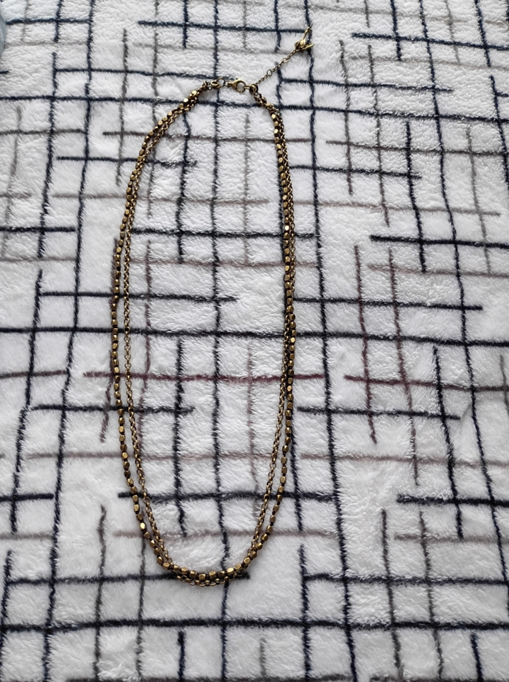 Fossil Gold-Tone Layered Women's Necklace (Has Weight To It)